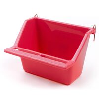 Hranitor Plastic Colivie Pasari cu Agatatori Metalice JK, Marimea L (8x11.5 cm)