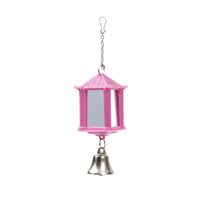 Jucarie Pasari Felinar cu Oglinzi si Clopotel, 9.5x3.5 cm JK - Accesoriu tridimensional plin de miscare si interactiune