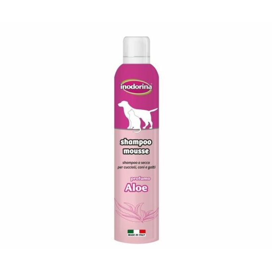 Sampon Uscat Spuma Inodorina (300ml) - Formula Profesionala Fara Clatire pentru Caini, Pisici si Pui · 