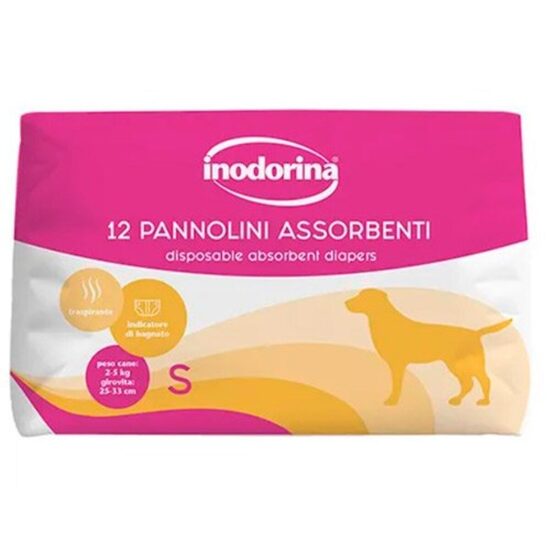 Scutece Absorbante de Unica Folosinta pentru Caini Inodorina pentru Caini Mici, S 12buc 