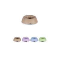 Castron Plastic Solid Antiderapant Caini, Pisici Dora MPB(0.3-1L) - Bol Rotund cu Decupaje Laterale si Picioruse Gumate · 