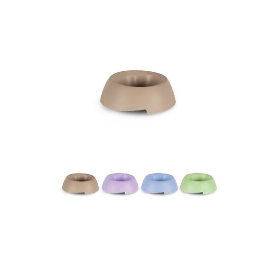 Castron Plastic Solid Antiderapant Caini, Pisici Dora MPB(0.3-1L) - Bol Rotund cu Decupaje Laterale si Picioruse Gumate · 