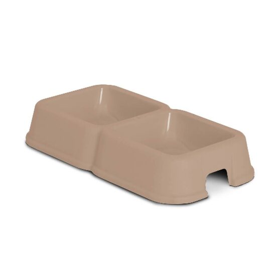 Castron Plastic Dublu Dreptunghiular Viola II (0.15-0.3L) - Bol Antiderapant Ultra-Usor · 