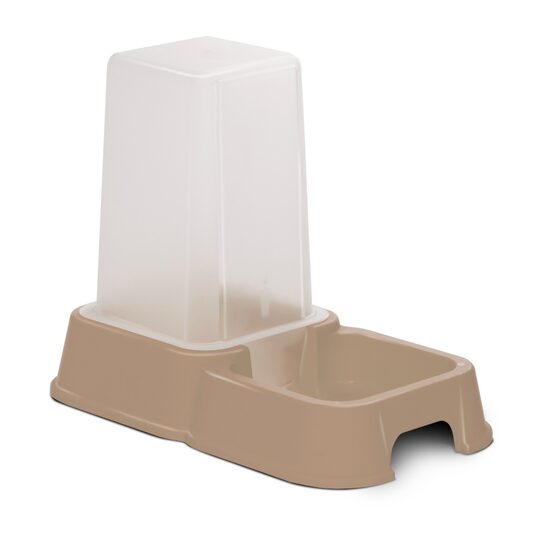 Dispenser Gravitational Antiderapant 2 in 1 Apa sau Hrana MPB, Rezervor Reversibil(1.5-3.5L) Caini, Pisici · 