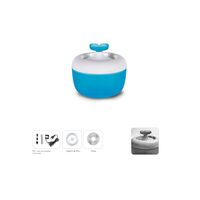 Fantana Electrica cu Apa MALAGA LALEA Albastra 1.7L, Dozator Recirculabil Cascada Pisici, Caini