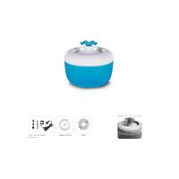 Fantana Electrica Apa MALAGA 1.7L Albastru, Dozator Recirculabil Tip Floare Caini si Pisici