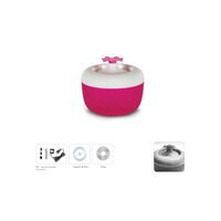 Fantana Electrica cu Apa MALAGA 1.7L, Dozator Recirculabil Tip Floare pentru Caini si Pisici · 