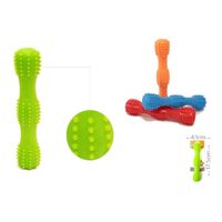 Jucarie Gantera din Cauciuc TPR Moale Yommy 17.5 cm – Model Interactiv cu Striatii pentru Masaj Gingival, Squeaker