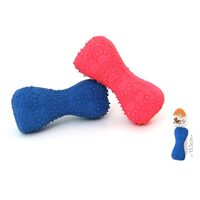 Os din latex pentru caini, 13.5 - 14 cm – Jucarie interactiva pentru masaj gingival si igiena dentara ·