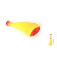 Jucarie Pulpa de Pui din Latex YOMMY cu Scartait (15cm) - Flotanta si Flexibila pentru Aport Activ Caini