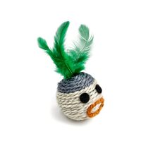 Jucarii pentru Pisici Mingi din Sisal Natural JK (6 cm): Gheruit Satisfacator, Textura si Sunete · 