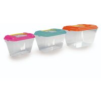 Cutie de Transport Multifunctionala PONZA Mica XS (Nr.1: 18x11.5x13 cm) - Faunariu si Terariu Plastic pentru Pesti, Reptile si Animale Mici 