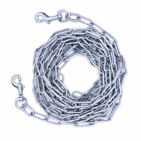 Lant de Curte din Otel Galvanizat cu 2 Carabine Heavy-Duty - (3mm x 3m si 4m) PET HARDWARE