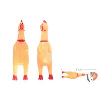 Jucarie Gaina Vinil Yommy cu Sunet 31cm — Pui Interactiv Aport Caini Mari