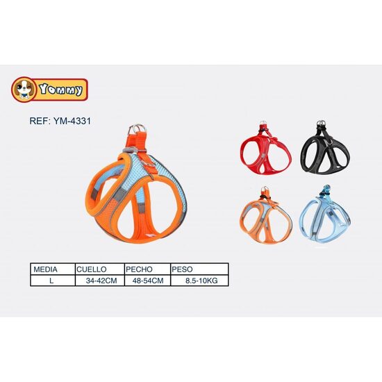 Ham Vesta Scurta 48-54cm Yommy Glow Reflectorizant pentru Caine