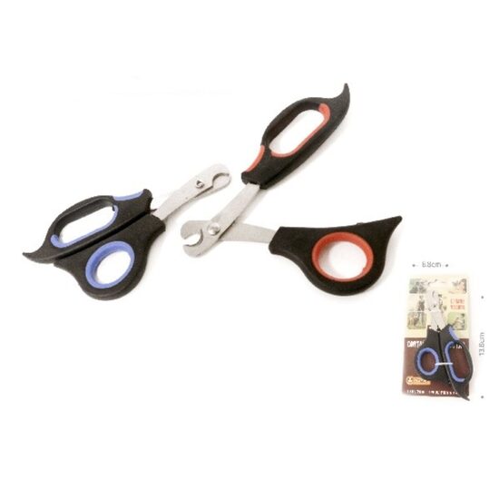 Foarfeca de unghii M 12.5x7.5 cm YM4533; maner ergonomic cu plastic, Gheare Caini, Pisici 