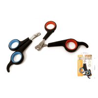 Foarfeca Unghiera Ergonomica YOMMY – Cleste Profesional din Otel Inoxidabil cu Inele Invelite in Plastic pentru Gheare Caini si Pisici · 