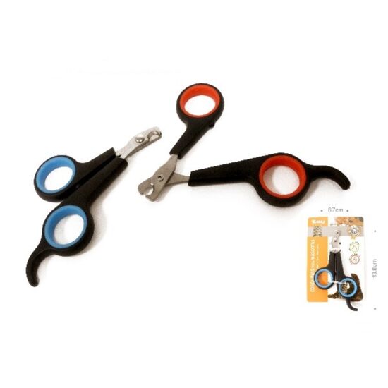 Foarfeca Unghiera Ergonomica YOMMY – Cleste Profesional din Otel Inoxidabil cu Inele Invelite in Plastic pentru Gheare Caini si Pisici · 