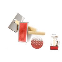 Tesala maner Lemn si Pini cu protectie Piele Yommy M 11.5x8.9 cm pentru Caini