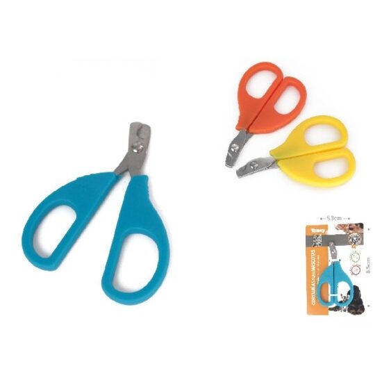 Foarfeca Unghiera YOMMY pentru Caini Mici si Pisici – Cleste Tip Foarfeca Mini pentru Scurtat Gheare si Pedichiura Animale, 8.5 x 5.3 cm, YM4598