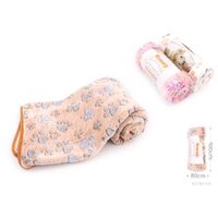 Patura cu Imprimeu Labute YOMMY pentru Caini si Pisici – Flanel Pufos (260g/m²), Protectie Canapea, Transportor si Culcus
