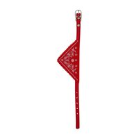 Zgarda cu Bandana petRO, Rosie XS(1x30cm) – Stil si Confort pentru Caini Mici Toy