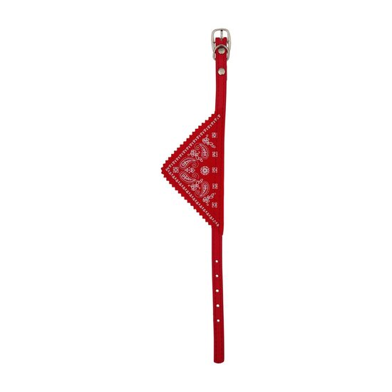 Zgarda cu Bandana petRO, Rosie XS(1x30cm) – Stil si Confort pentru Caini Mici Toy