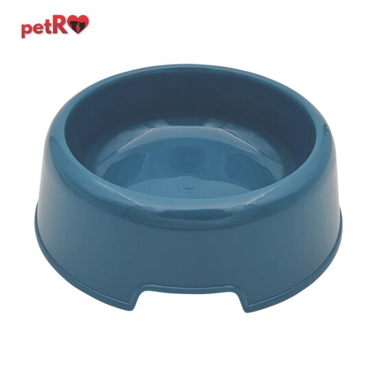 Castron Plastic petRO (200-300ml) - Bol Rotund pentru Hrana si Apa Pisici si Caini Mici · 
