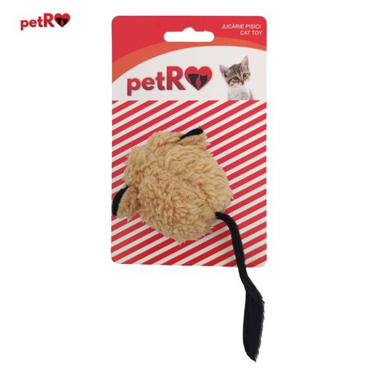 Jucarie pisica minge soricel plus 13 cm PETRO PTR-LBD2017-2
