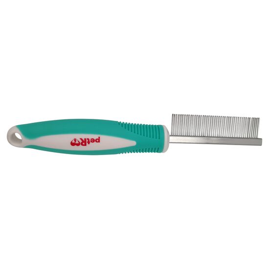 Pieptene Metalic Profesional petRO cu Maner Ergonomic – Descurcare, Finisare si Par Mort (Dinti Desi / Dinti Rari) · 