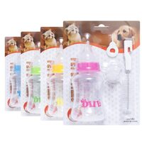 Set Sticla Gradata Lapte petRO 150 ml, Tetine, Ac, Perie Igienizare, catei si pisici