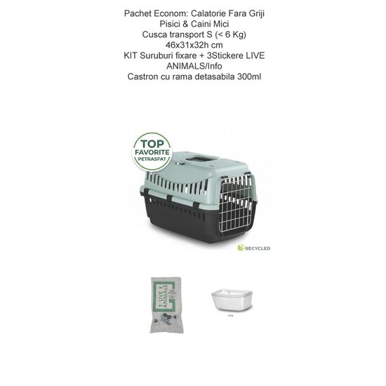 Pachet Calatorie Fara Griji - Cusca S Metal - Kit Siguranta - Castron