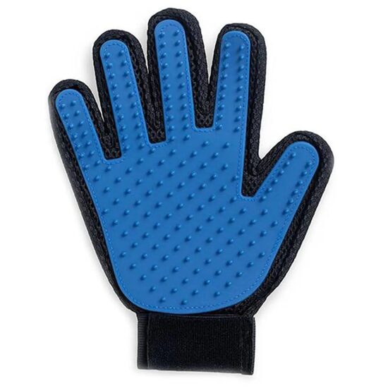 Manusa pentru Masaj si Toaletaj petRO – Manusa Textila Premium cu Pini din Silicon pentru Periere Blanda si Interactiune Stapan-Animal de Companie, 23.2 x 17.2 cm