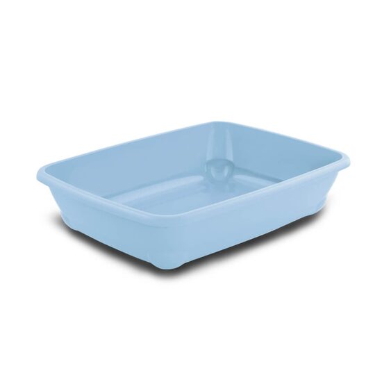Litiera Deschisa Tavita Pui Pisici Birba S 38x31x9 cm Albastra - Acces Facil