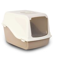 Toaleta Inchisa pentru Pisici Ariel (57x39x38 cm) Bej Cu Filtru Anti-Miros