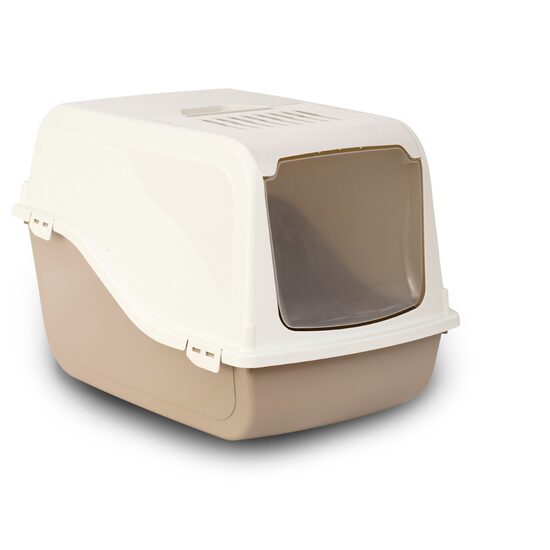 Toaleta Inchisa pentru Pisici Ariel (57x39x38 cm) Bej Cu Filtru Anti-Miros