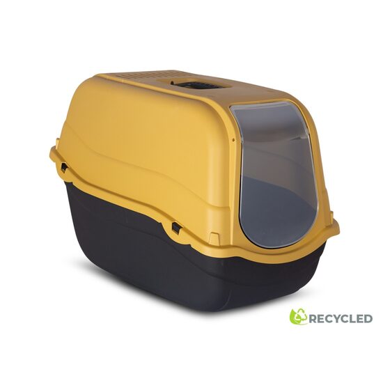 Litiera Acoperita Pisici Medii-Mari Romeo L 57x39x41cm Gold - Filtru Carbon
