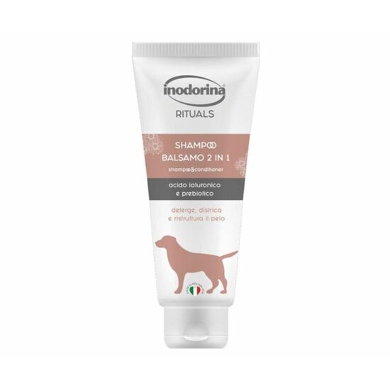 Set Inodorina Rituals 2 in 1: Sampon & Balsam 250ml + Servetele Clorhexidina 40buc + Grebla Flexibila 2 Randuri JK