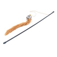 Set 3 Jucarii Interactive pentru Pisici: Undita Minge Leopard si Codita Blanita + Undita Libelula 3D + Set 2 Mingi cu Pene JK