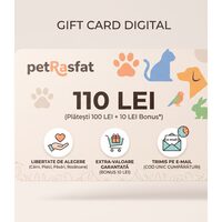 Card Cadou Digital 100 LEI + Bonus 10 LEI (Valoare Totala 110 LEI) - Cadoul Perfect pentru Iubitorii de Animale