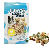 Recompense Naturale Caini si Pisici JUKO Rulouri Sushi cu Pui si Peste (70gr) – Mini-Rulouri Dresaj