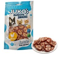 Recompense Naturale Caini si Pisici JUKO Rulouri cu Pui si Cod (70gr) Dresaj